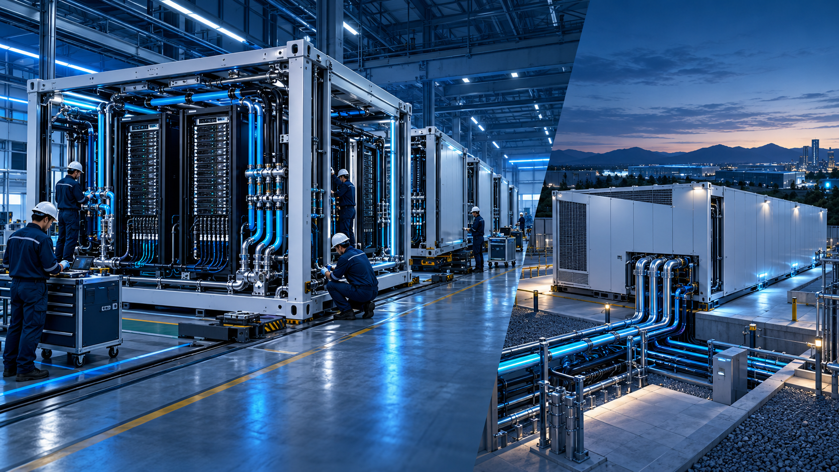 แนวคิดโรงงานประกอบ AI data center แบบ DSX POD ก่อนเชื่อมต่อกับโครงสร้างพื้นฐานของไซต์
