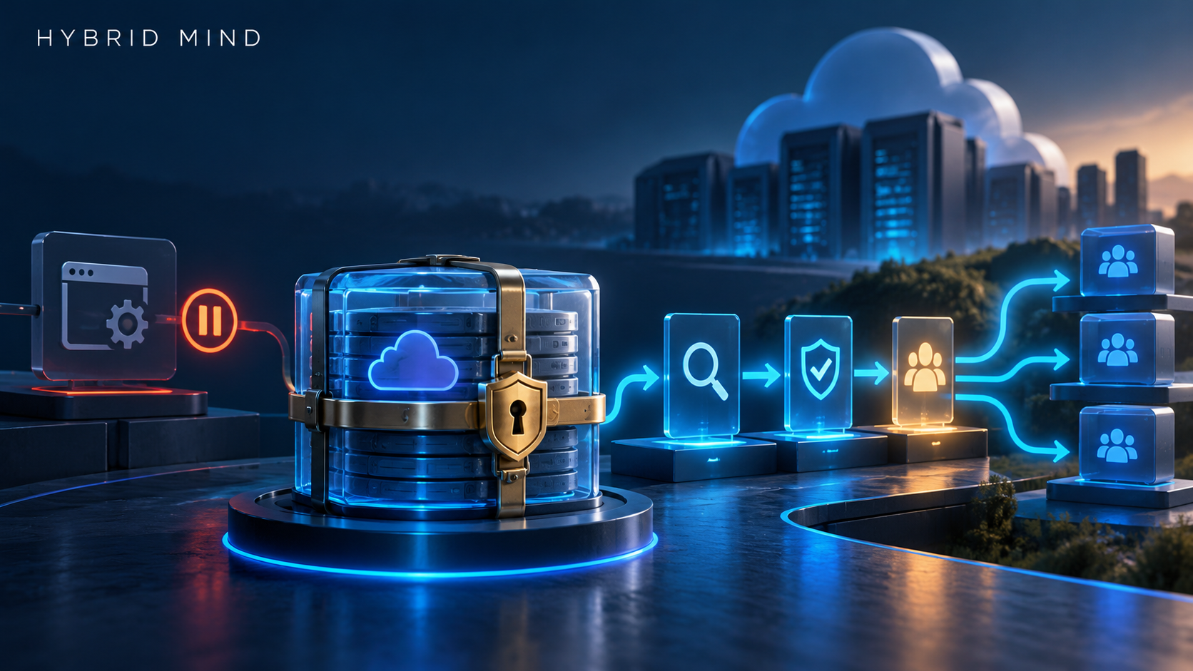 ภาพแนวคิดระบบ Cloud Backup ที่ถูกแยกตรวจสอบก่อนทยอยเปิดบริการ ไม่ใช่ภาพเหตุการณ์จริง