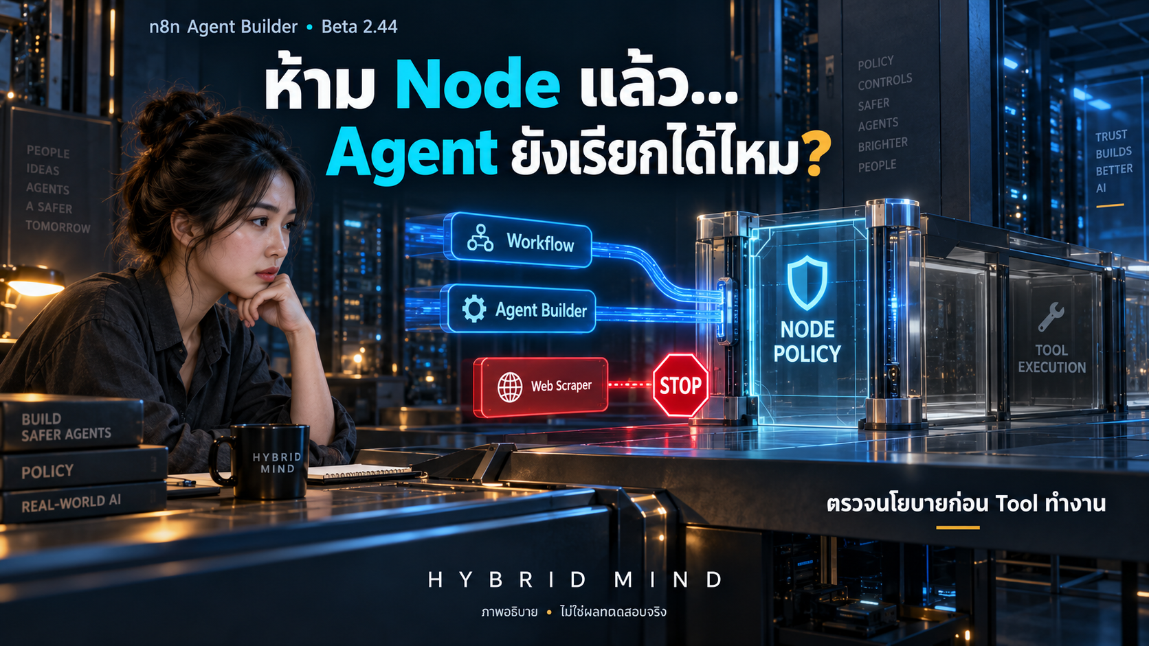 วิศวกรตรวจเส้นทาง Workflow และ Agent Builder ผ่านประตูนโยบายชนิด Node เดียวกัน โดย Tool ที่ไม่อนุญาตหยุดก่อนทำงาน
