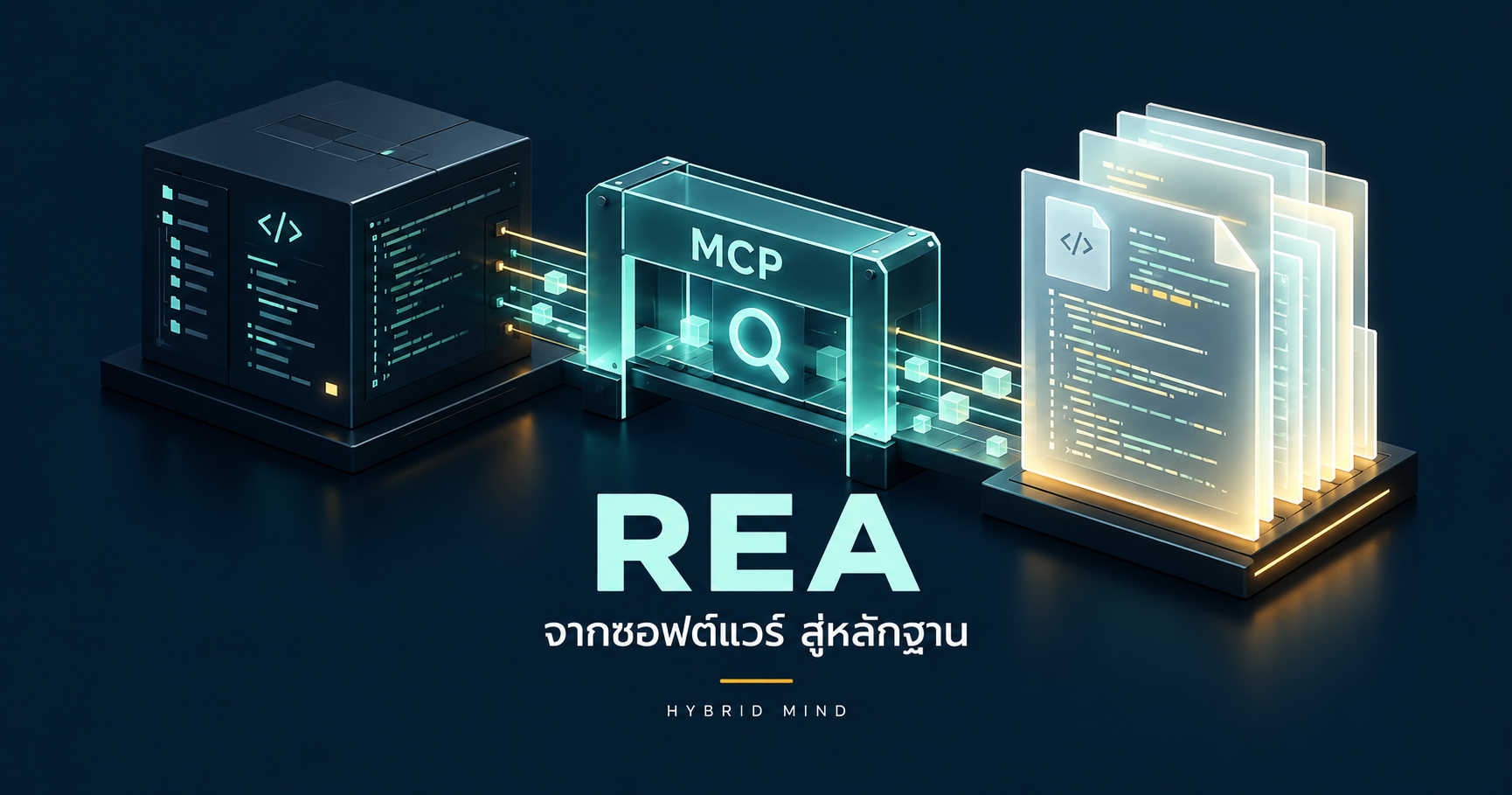REA: MCP ให้ AI Agent ตรวจซอฟต์แวร์ พร้อม 3D Evidence Lab